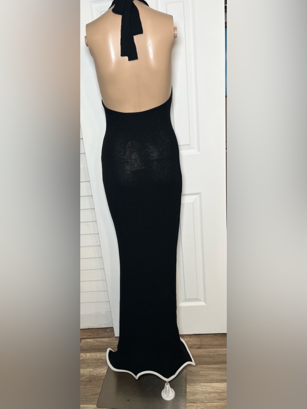 Meshki Black Halter Maxi Dress - Picture 5 of 16